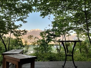 ③展望テラスからのハートの餓鬼岳